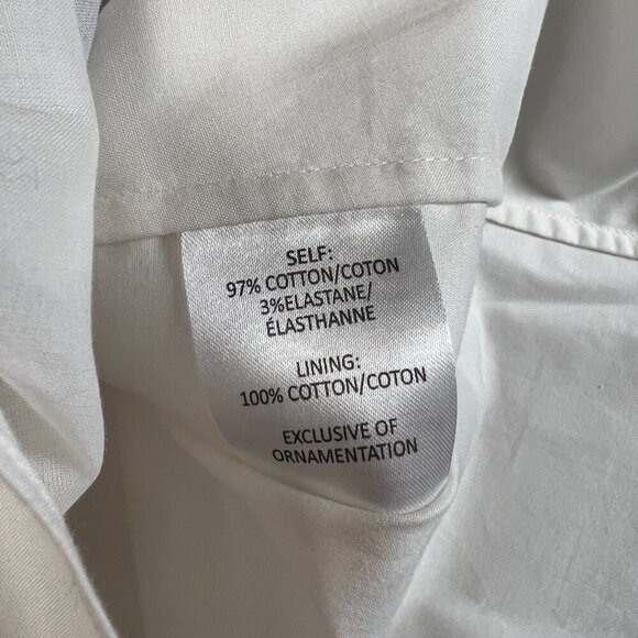 Tanya Taylor Marja Cold Shoulder Top Size 2 White Embroiderd Cut Out Vacation - Picture 8 of 9